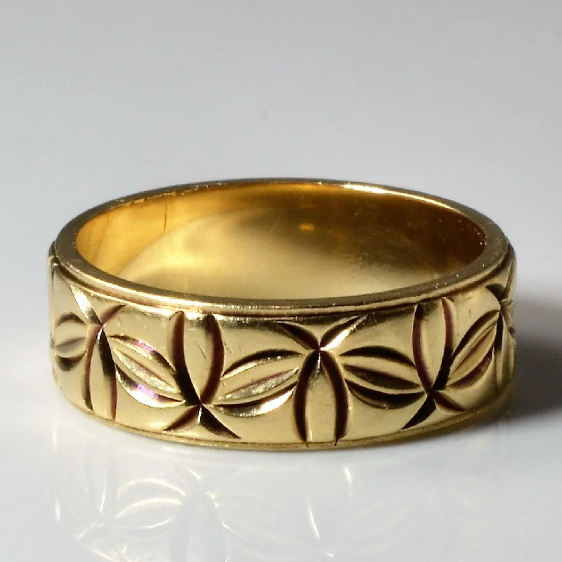 The Perfect Jewelry Piece At The Perfect Price Birks' Yellow Gold Ornate Band | SZ 5.25 |