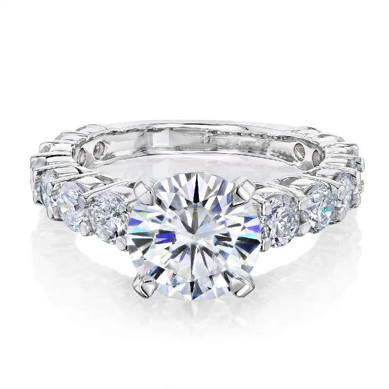 Exclusive Jewelry Sale Event – Shop Now 1.9ct Moissanite and 1-1/3ct Diamond Ring, 3 1/4ct TCW Exclusive Jewelry Sale Event – Shop Now 1.9ct Moissanite and 1-1/3ct Diamond Ring, 3 1/4ct TCW