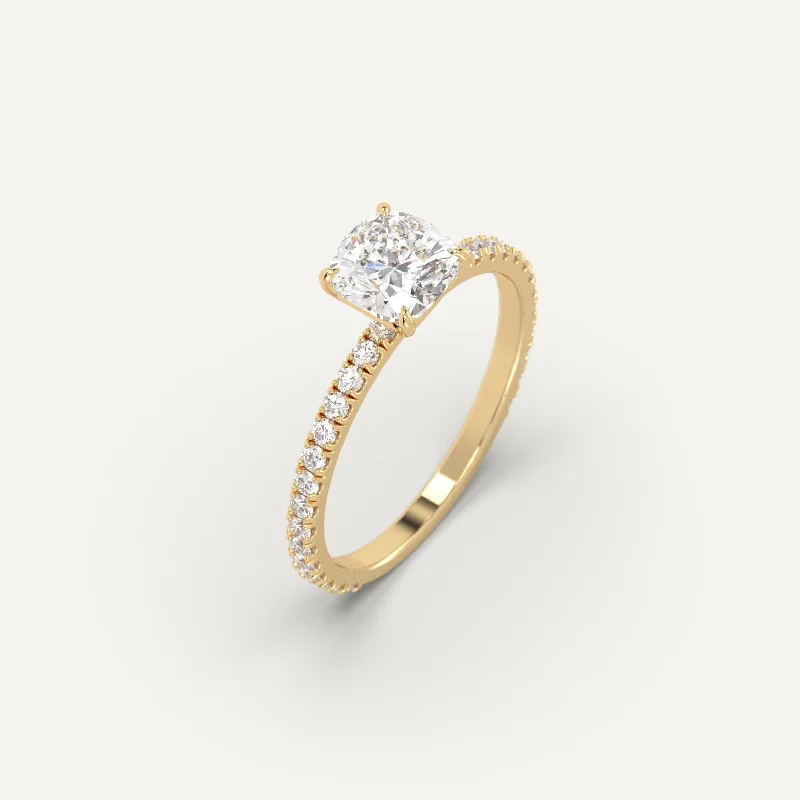 Grab Stylish Jewelry Before The Sale Ends 1 carat Cushion Cut Diamond Ring