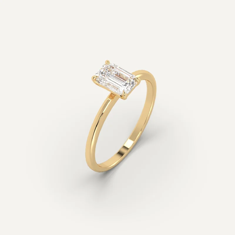 Limited-Time Offer On Elegant Jewelry Pieces 1 carat Emerald Cut Diamond Ring
