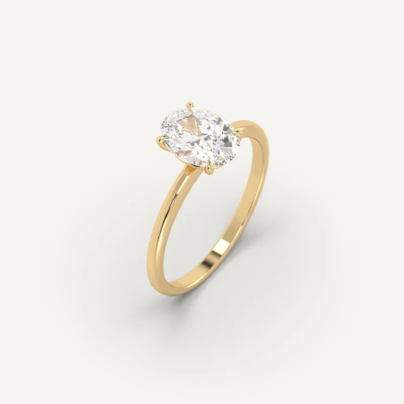 Affordable Luxury Jewelry For Every Occasion 1 carat Oval Cut Diamond Ring