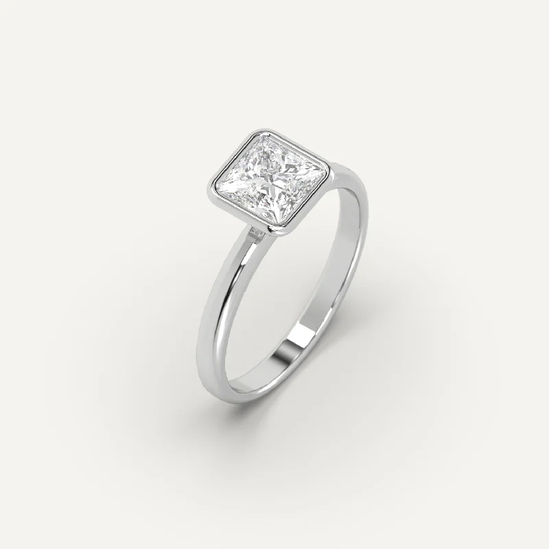 Jewelry Clearance – Final Chance To Save Big 1 carat Princess Cut Diamond Ring