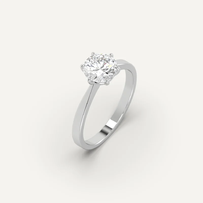 Get The Best Deals On Timeless Jewelry Pieces 1 carat Round Cut Diamond Ring