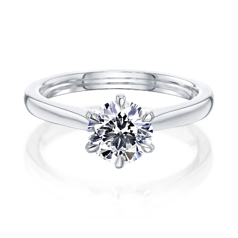 Fashion-Forward Jewelry At Incredible Prices 1ct Round Lab-Grown Diamond 6-Prong Ring (Certified) Fashion-Forward Jewelry At Incredible Prices 1ct Round Lab-Grown Diamond 6-Prong Ring (Certified)
