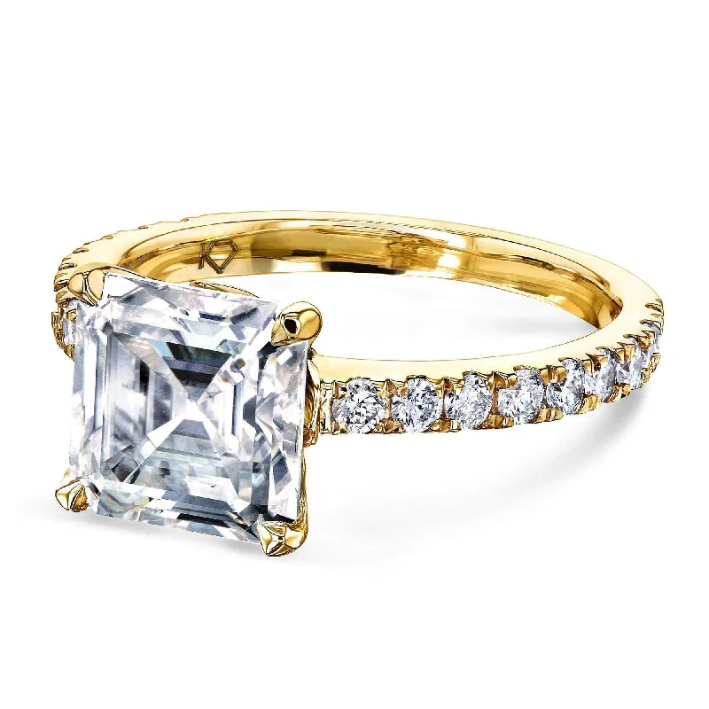 High-End Jewelry, Now More Affordable Than Ever 2.2ct Asscher Moissanite Ring