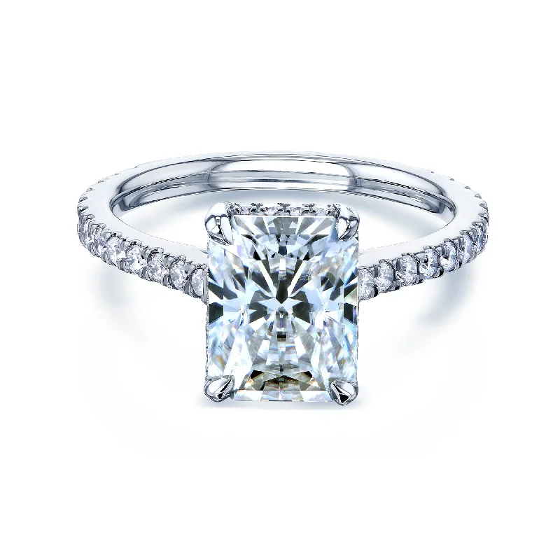 Bestselling Jewelry At Special Promotional Rates 2.7ct Radiant Moissanite Drop Halo Ring Bestselling Jewelry At Special Promotional Rates 2.7ct Radiant Moissanite Drop Halo Ring