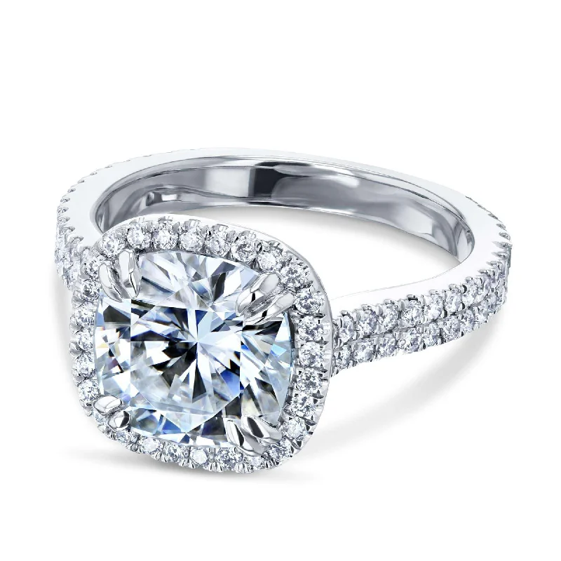 Exclusive Online Discounts On Stylish Jewelry 2.8ct Forever One Moissanite Ring & Diamond Head Halo 14k Gold Exclusive Online Discounts On Stylish Jewelry 2.8ct Forever One Moissanite Ring & Diamond Head Halo 14k Gold