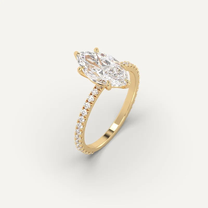 High-End Jewelry, Now More Affordable Than Ever 2 carat Marquise Cut Diamond Ring