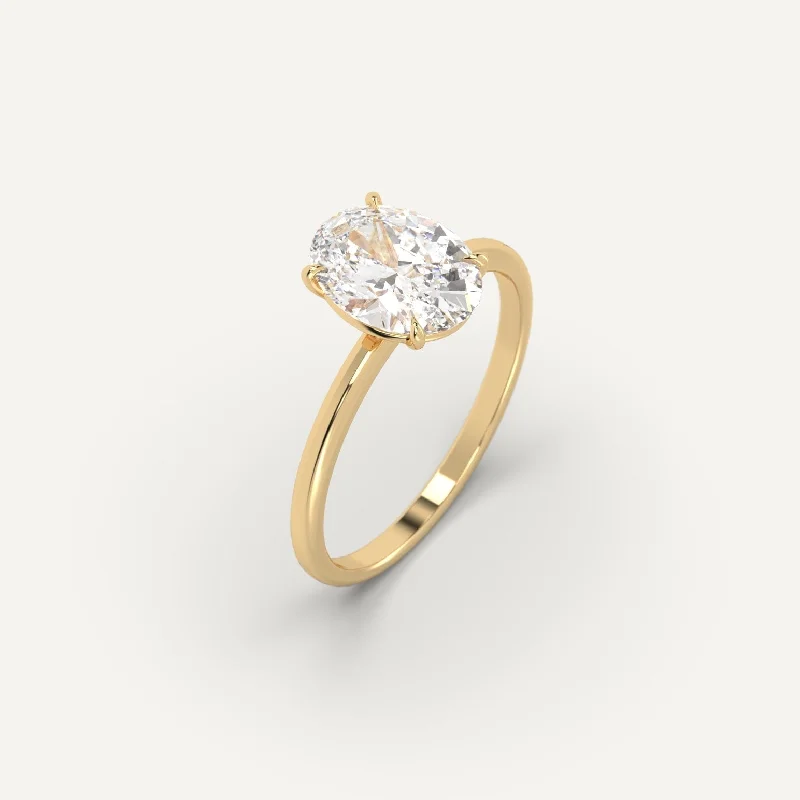 Discounted Jewelry For A Glamorous Look 2 carat Oval Cut Diamond Ring