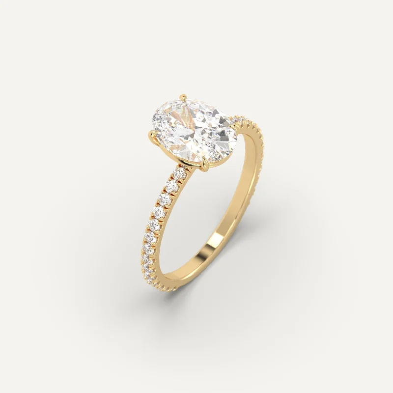 Make Your Outfit Shine With Discounted Jewelry 2 carat Oval Cut Diamond Ring