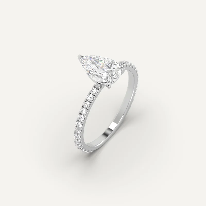 Don't Miss Out On Jaw-Dropping Jewelry Discounts 2 carat Pear Cut Diamond Ring