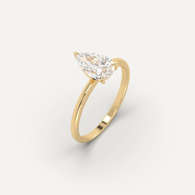 Elegant Jewelry Pieces At Unbelievable Prices 2 carat Pear Cut Diamond Ring