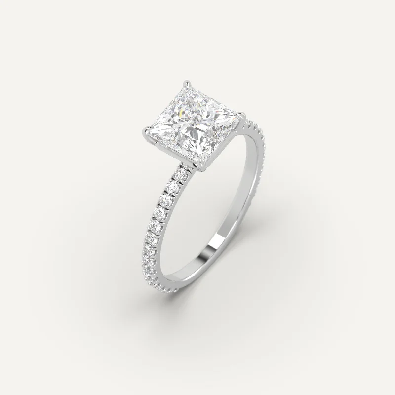 Sparkle On A Budget – Fine Jewelry For Less 2 carat Princess Cut Diamond Ring