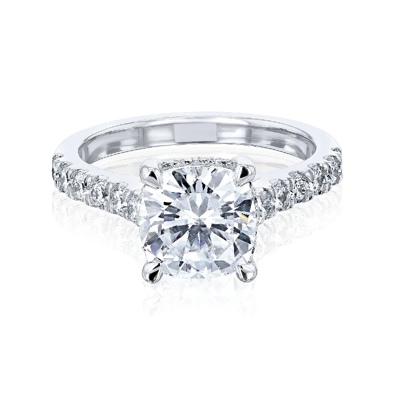 Premium Diamond Jewelry For Unforgettable Moments 2ct Cushion Hidden Halo Engagement Ring Premium Diamond Jewelry For Unforgettable Moments 2ct Cushion Hidden Halo Engagement Ring