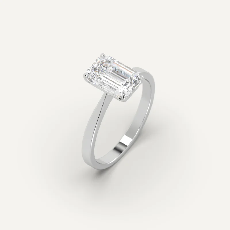 Unmissable Deals On Handmade Jewelry Collections 3 carat Emerald Cut Diamond Ring