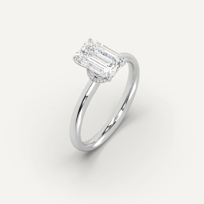 Dainty And Elegant Jewelry Now At Reduced Prices 3 carat Emerald Cut Diamond Ring