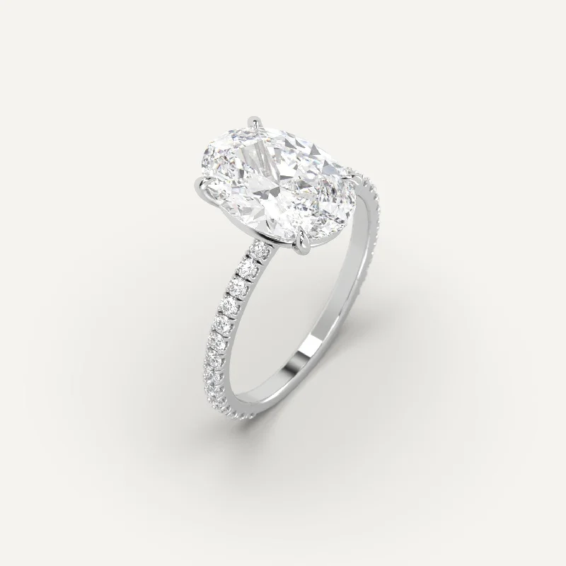 Big Discounts On Elegant Jewelry Collections 3 carat Oval Cut Diamond Ring