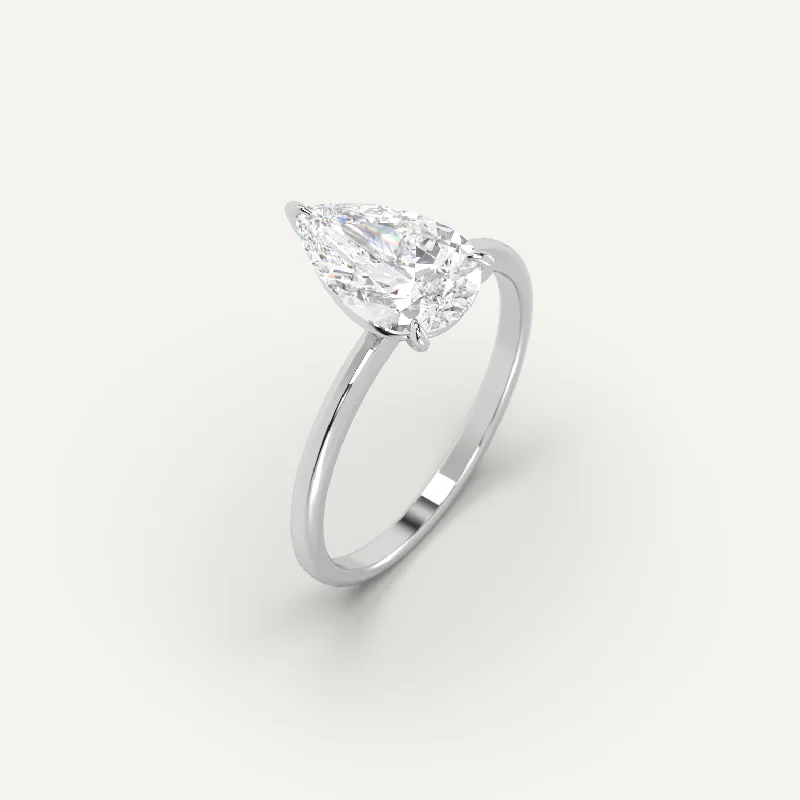 Exclusive Gemstone Jewelry At Special Prices 3 carat Pear Cut Diamond Ring