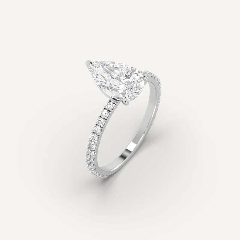 Exclusive Jewelry Markdowns – Limited-Time Offer 3 carat Pear Cut Diamond Ring