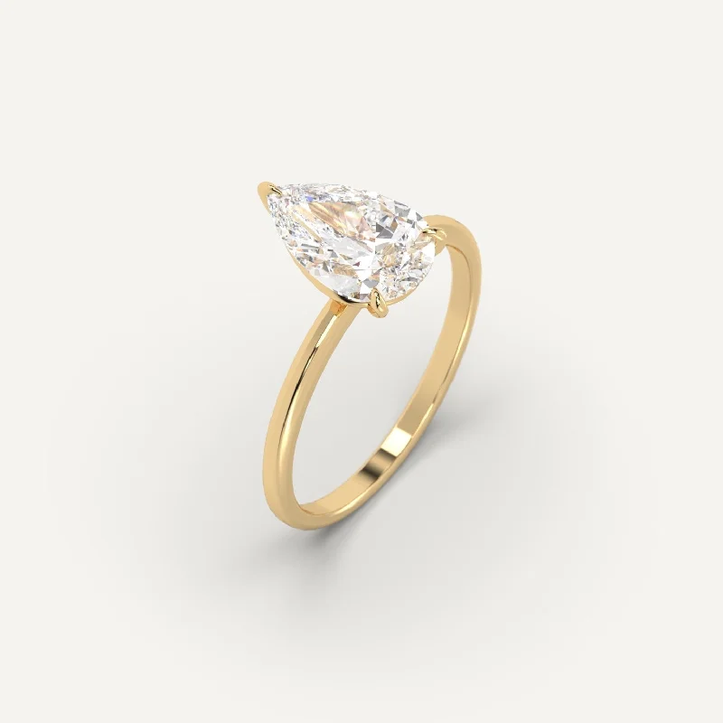 Luxury Meets Affordability – Jewelry Sale Now Live 3 carat Pear Cut Diamond Ring