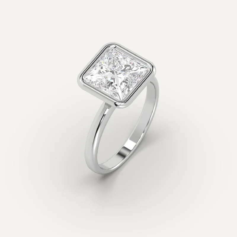 Grab Exquisite Jewelry At The Lowest Prices 3 carat Princess Cut Diamond Ring