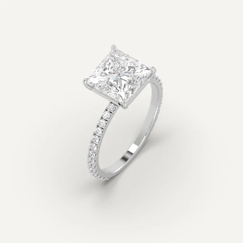 Timeless Elegance, Temporary Discounts – Act Fast 3 carat Princess Cut Diamond Ring Timeless Elegance, Temporary Discounts – Act Fast 3 carat Princess Cut Diamond Ring