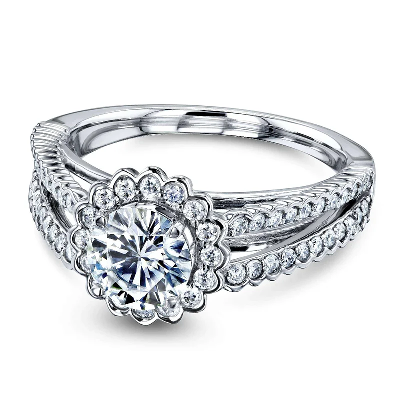 Best Jewelry Sale Prices – Limited-Time Offer Bezel Prong Split Shank Moissanite and Diamond Ring, 14k Gold 1-1/2 CTW Best Jewelry Sale Prices – Limited-Time Offer Bezel Prong Split Shank Moissanite and Diamond Ring, 14k Gold 1-1/2 CTW