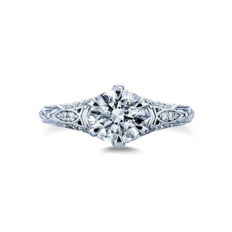 Flash Sale On Elegant Jewelry – Don't Miss Out 1ct Ornate 6-Prong Diamond Ring