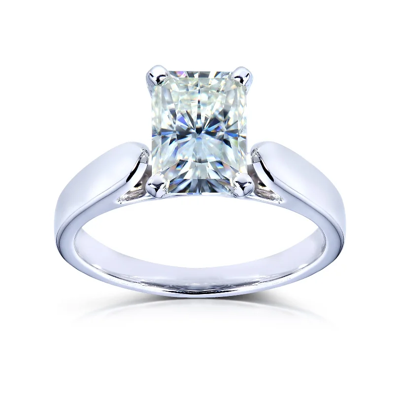 Shop Jewelry That Shines Without The High Price 1.20 Carat Radiant Moissanite Simple Solitaire Ring Shop Jewelry That Shines Without The High Price 1.20 Carat Radiant Moissanite Simple Solitaire Ring