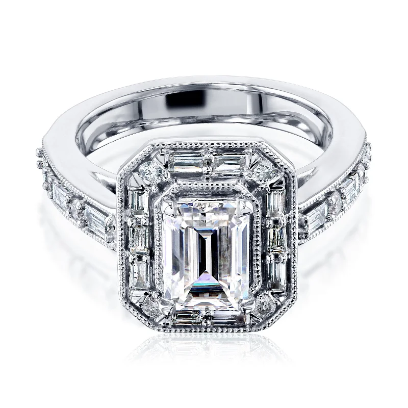 Waterproof Stainless Steel Jewelry For Lasting Beauty The Daisy Art Deco Emerald Engagement Ring Waterproof Stainless Steel Jewelry For Lasting Beauty The Daisy Art Deco Emerald Engagement Ring