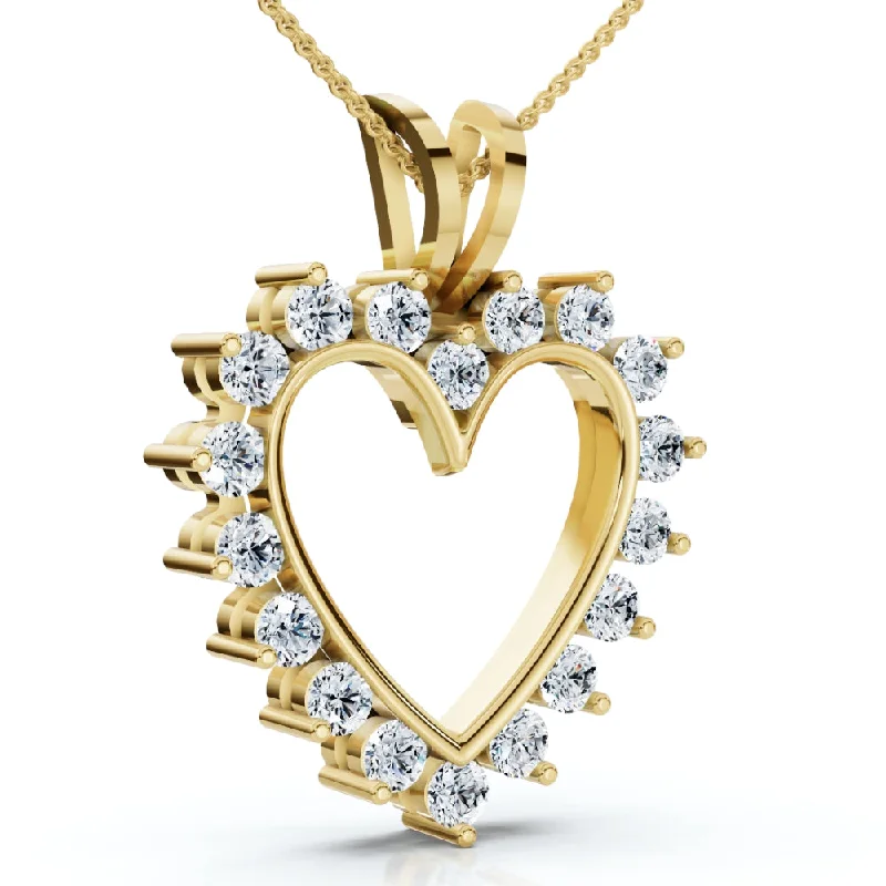 The Biggest Jewelry Sale Of The Year Is Here 1/2Ct Diamond Heart Pendant Gold Necklace 18" Lab Grown The Biggest Jewelry Sale Of The Year Is Here 1/2Ct Diamond Heart Pendant Gold Necklace 18" Lab Grown