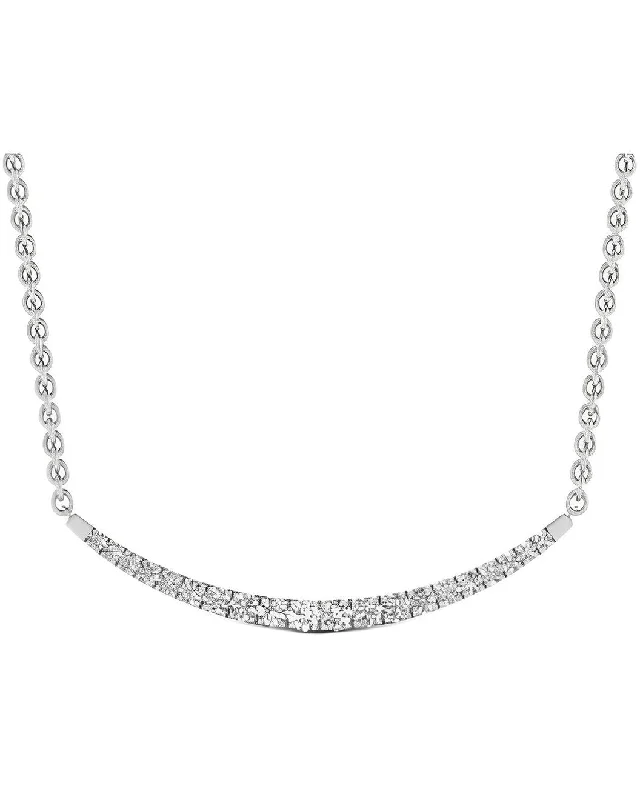 Jewelry Deals That Outshine The Rest 1/2Ct Tw Smile Necklace