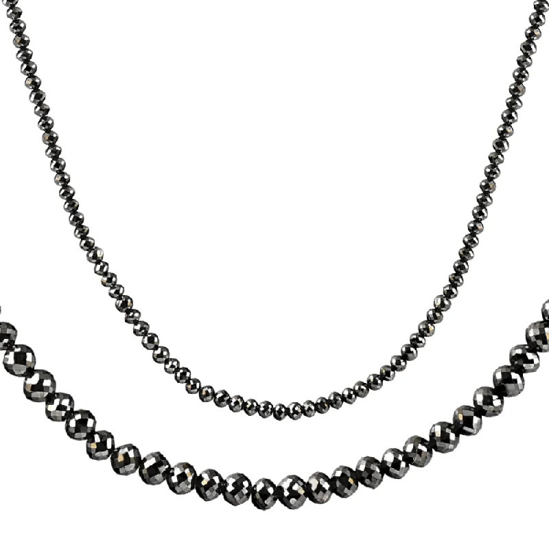 High-Quality Jewelry At A Fraction Of The Cost 33Ct Black Diamond Necklace in 18K Gold 16" With 2" Extender High-Quality Jewelry At A Fraction Of The Cost 33Ct Black Diamond Necklace in 18K Gold 16" With 2" Extender