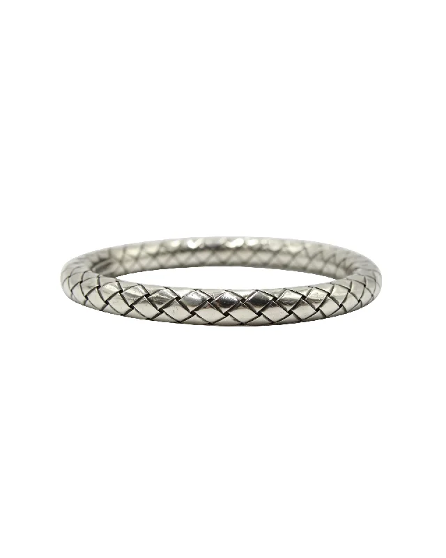 Elegant Jewelry At Unbeatable Offers – Shop Before It's Gone Bottega Veneta Intrecciato Bracelet in Silver Metal Elegant Jewelry At Unbeatable Offers – Shop Before It's Gone Bottega Veneta Intrecciato Bracelet in Silver Metal