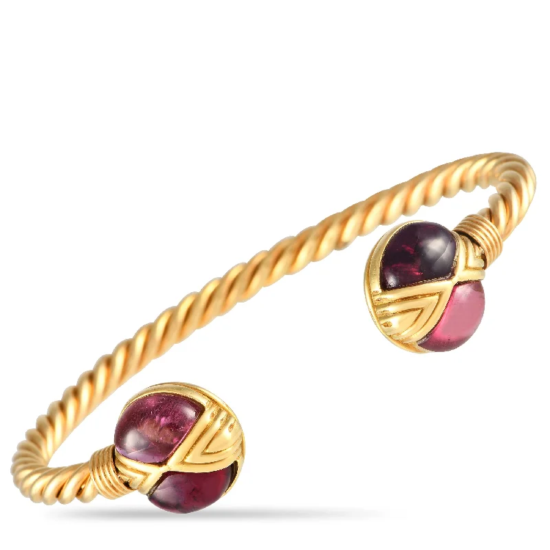 Huge Savings On Timeless Jewelry Collections Bvlgari 18K Yellow Gold Tourmaline Bracelet BV01-101524 Huge Savings On Timeless Jewelry Collections Bvlgari 18K Yellow Gold Tourmaline Bracelet BV01-101524