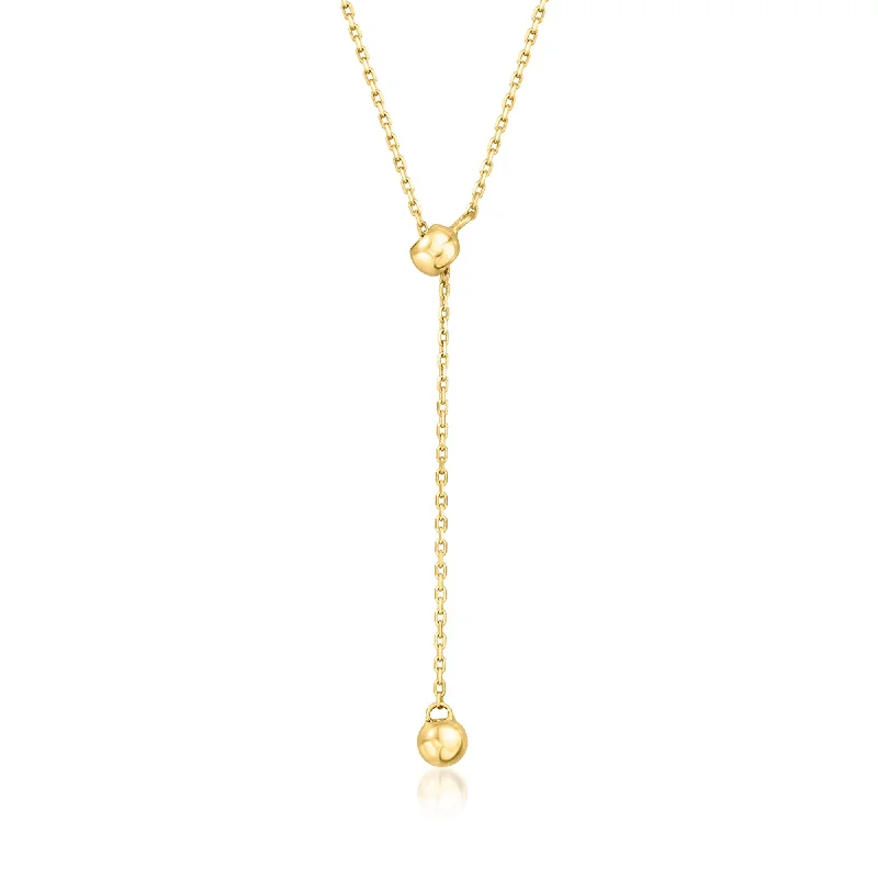 Big Discounts On Elegant Jewelry Collections Canaria 10kt Yellow Gold Lariat-Style Necklace Big Discounts On Elegant Jewelry Collections Canaria 10kt Yellow Gold Lariat-Style Necklace