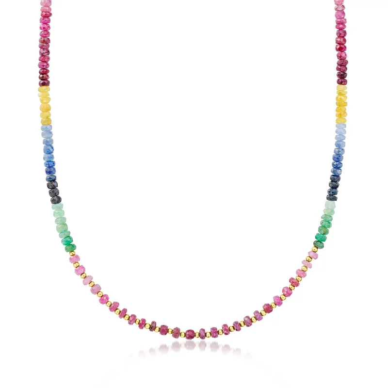 Glamorous Jewelry, Glamorous Deals – Shop Now Canaria 75.00- Multi-Gemstone Bead Necklace in 10kt Yellow Gold Glamorous Jewelry, Glamorous Deals – Shop Now Canaria 75.00- Multi-Gemstone Bead Necklace in 10kt Yellow Gold