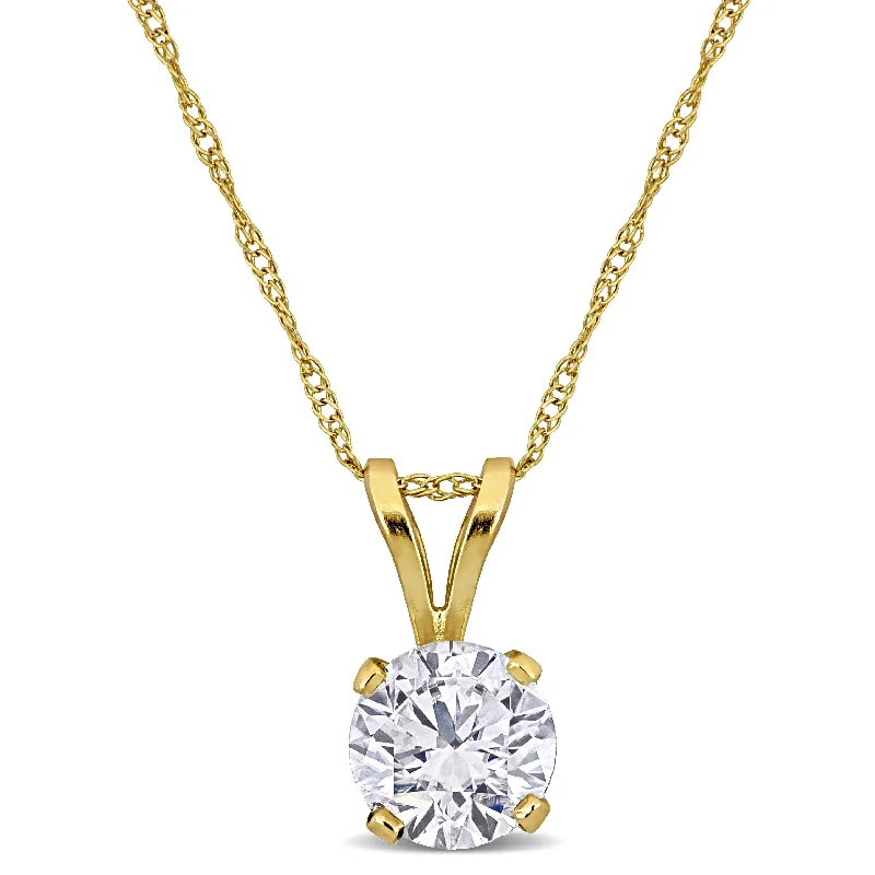 Shop Stylish Jewelry Now And Save Big Created Forever 1ct TW Lab-Grown Diamond Solitaire Necklace 14k Yellow Gold-17 in Shop Stylish Jewelry Now And Save Big Created Forever 1ct TW Lab-Grown Diamond Solitaire Necklace 14k Yellow Gold-17 in