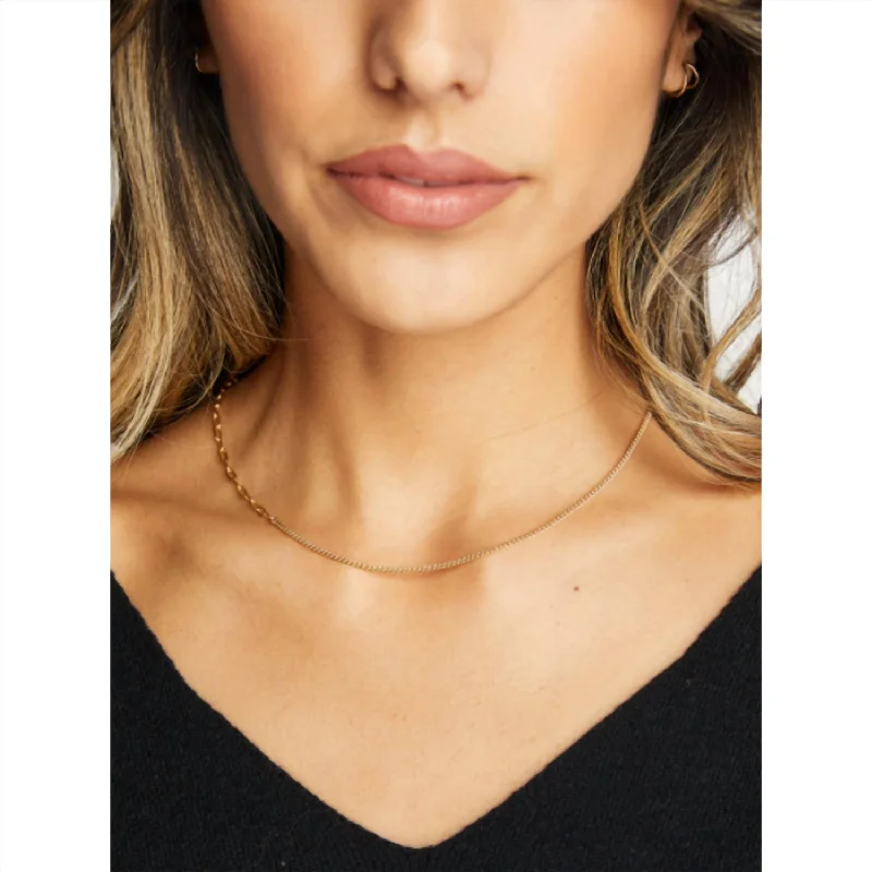 Exclusive Jewelry Sale – Sparkle For Less Curb Chain Essential Necklace In Gold