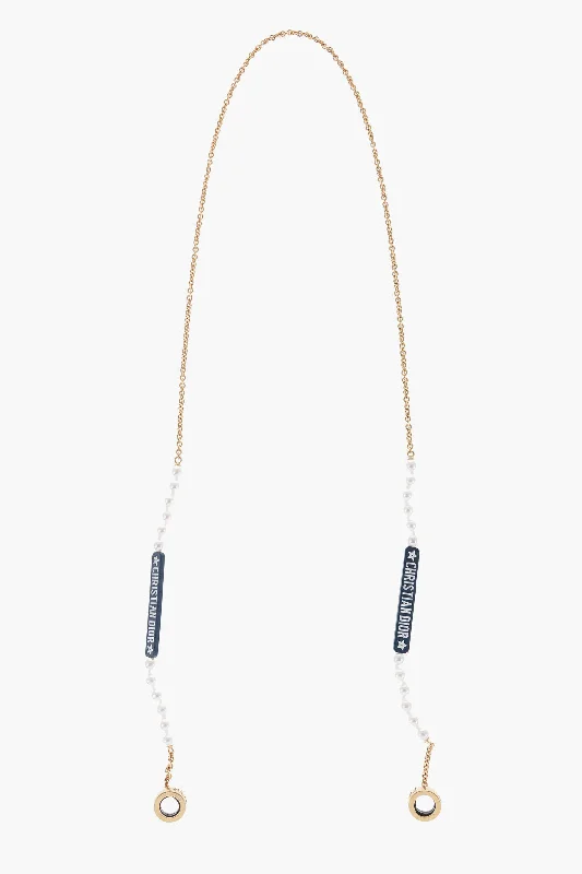 Grab Exquisite Jewelry At The Lowest Prices Dior Chain Airpords Holder Necklace With Decorative Beads Grab Exquisite Jewelry At The Lowest Prices Dior Chain Airpords Holder Necklace With Decorative Beads