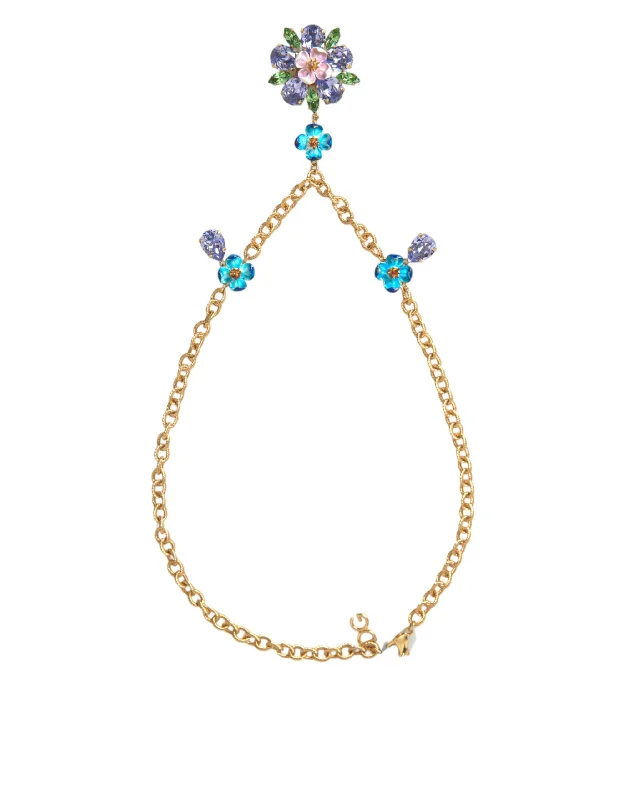 Flash Sale On Elegant Jewelry – Don't Miss Out Dolce & Gabbana Brass Chain Crystal Floral Pendant Charm Women's Necklace Flash Sale On Elegant Jewelry – Don't Miss Out Dolce & Gabbana Brass Chain Crystal Floral Pendant Charm Women's Necklace