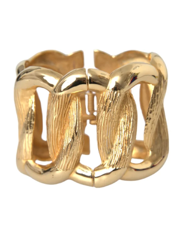 Get Your Favorite Jewelry At The Best Price Dolce & Gabbana Tone Vintage Clamper Twisted Loop Bangle Women's Bracelet Get Your Favorite Jewelry At The Best Price Dolce & Gabbana Tone Vintage Clamper Twisted Loop Bangle Women's Bracelet