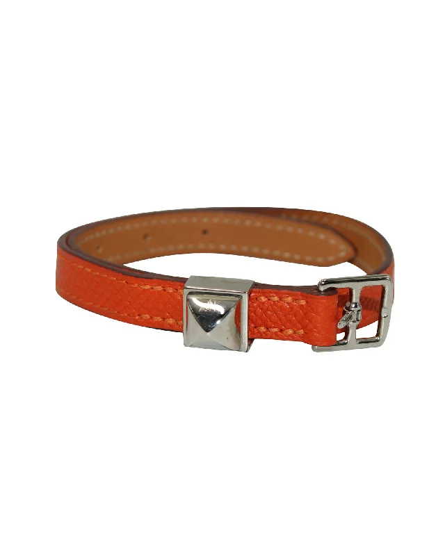 Personalized Jewelry Sale – Unique Pieces At Great Prices Hermes Medor Wrap Bracelet in Orange Leather Personalized Jewelry Sale – Unique Pieces At Great Prices Hermes Medor Wrap Bracelet in Orange Leather