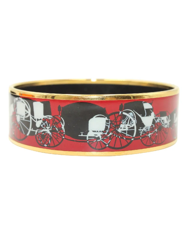 Special Jewelry Deals – Upgrade Your Collection Hermès "Wheels Of Calèche" Bangle in Multicolor Enamel Special Jewelry Deals – Upgrade Your Collection Hermès "Wheels Of Calèche" Bangle in Multicolor Enamel