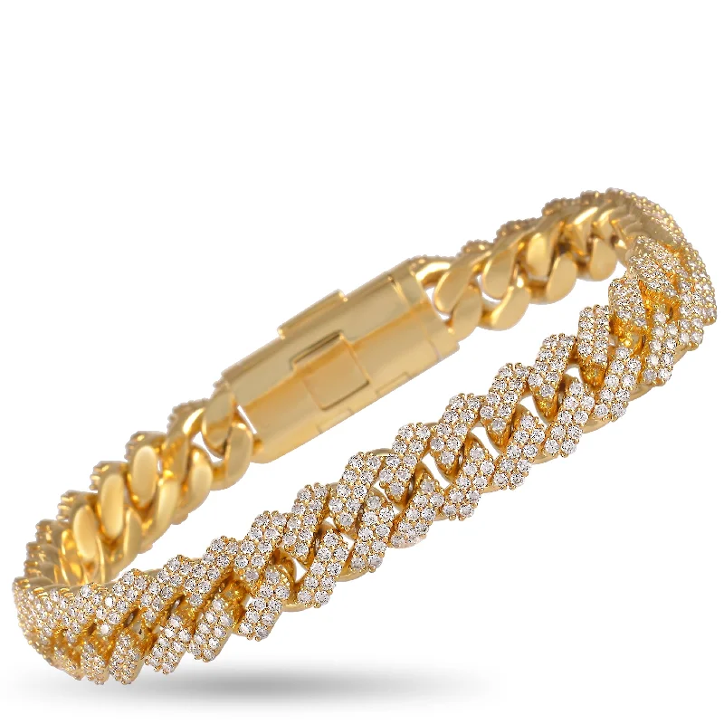 Must-Have Jewelry Pieces At Reduced Prices LB Exclusive 14K Yellow Gold 8.94 ct Diamond Cuban Link Bracelet Must-Have Jewelry Pieces At Reduced Prices LB Exclusive 14K Yellow Gold 8.94 ct Diamond Cuban Link Bracelet