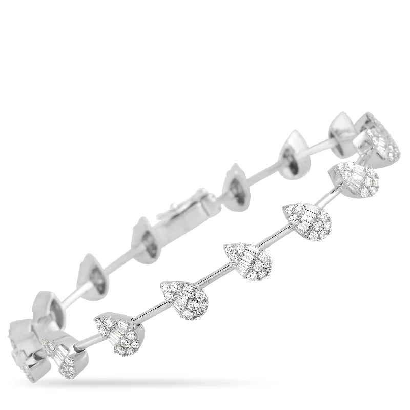 Your Dream Jewelry At Dream Prices LB Exclusive 18K White Gold 2.60 ct Diamond Bracelet Your Dream Jewelry At Dream Prices LB Exclusive 18K White Gold 2.60 ct Diamond Bracelet