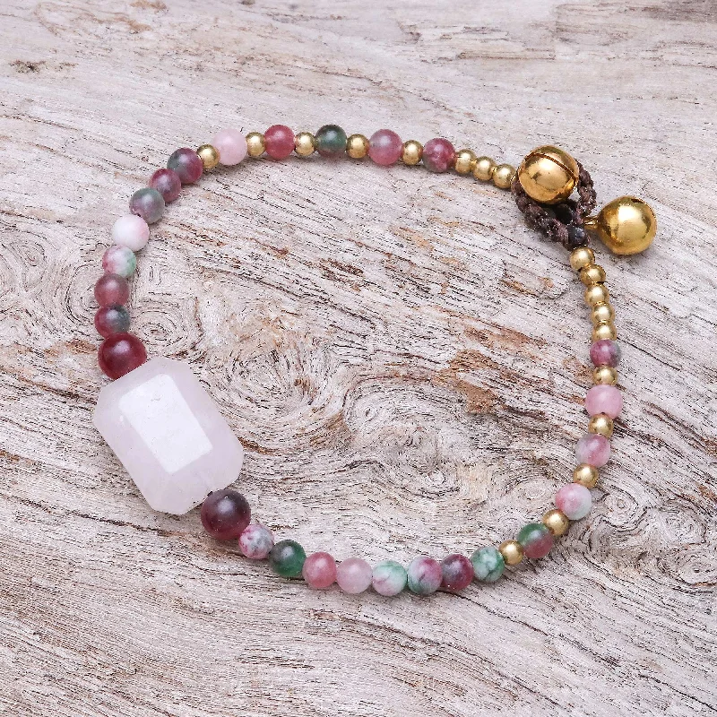 Limited-Stock Jewelry Clearance – Grab Your Favorites Now Magical Day Rose Quartz and Agate Beaded Pendant Bracelet from Thailand Limited-Stock Jewelry Clearance – Grab Your Favorites Now Magical Day Rose Quartz and Agate Beaded Pendant Bracelet from Thailand
