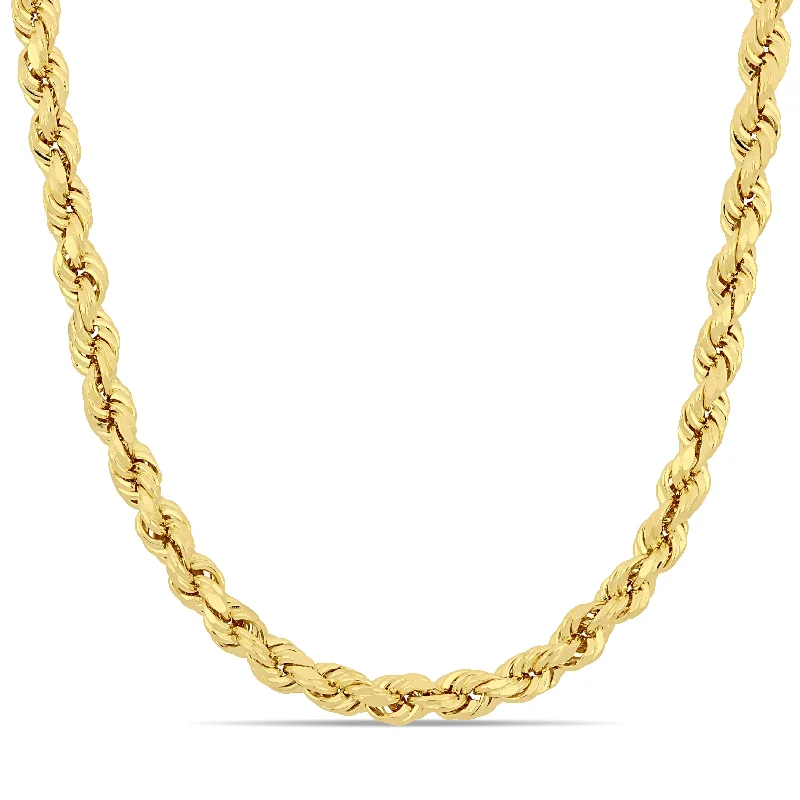 Elegant Necklaces And Bracelets At Limited-Time Offers Mimi & Max 24 Inch Rope Chain Necklace in 14k Yellow Gold (5mm) Elegant Necklaces And Bracelets At Limited-Time Offers Mimi & Max 24 Inch Rope Chain Necklace in 14k Yellow Gold (5mm)