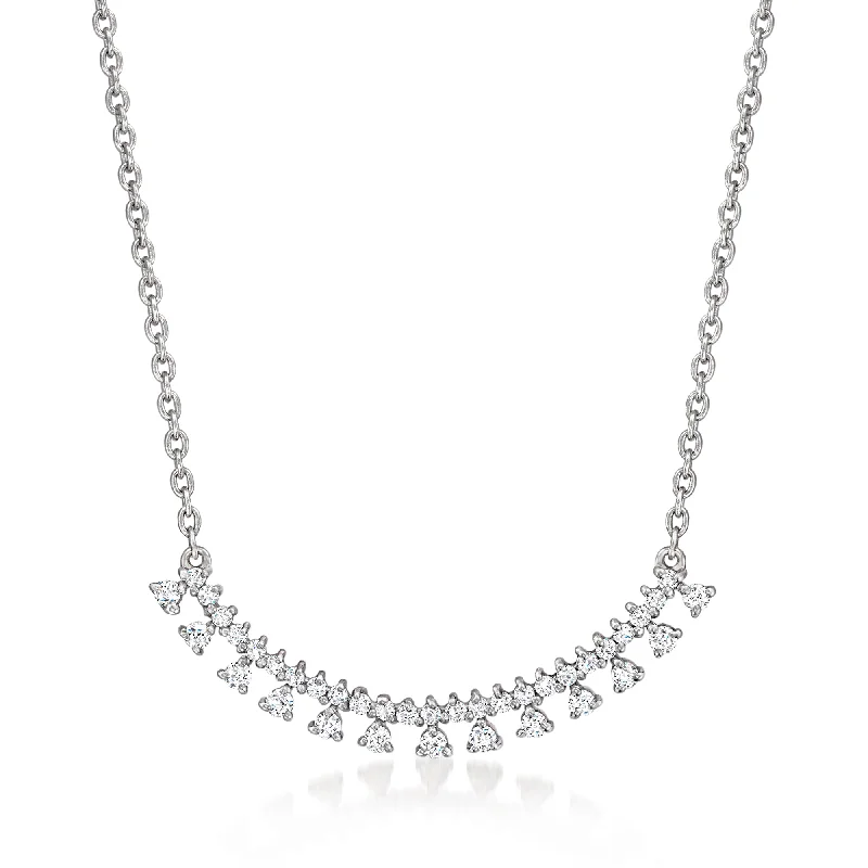 Exclusive Jewelry Bundles At Discounted Prices Ross-Simons Diamond Multi-Drop Curved Bar Necklace in Sterling Silver Exclusive Jewelry Bundles At Discounted Prices Ross-Simons Diamond Multi-Drop Curved Bar Necklace in Sterling Silver