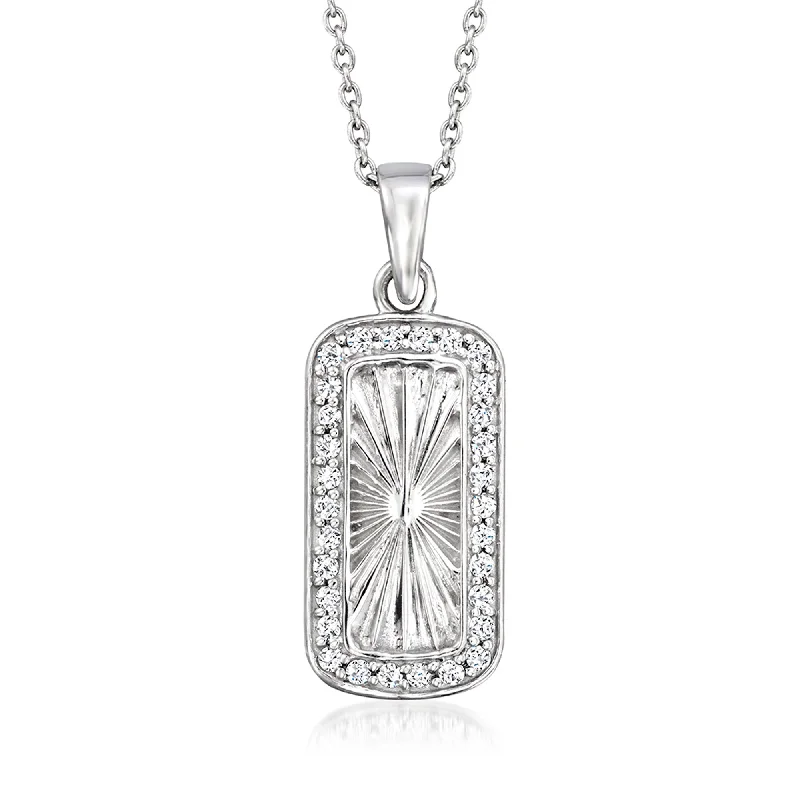 Your Dream Jewelry At Dream Prices – Shop Now Ross-Simons Diamond Sunburst Pendant Necklace in Sterling Silver Your Dream Jewelry At Dream Prices – Shop Now Ross-Simons Diamond Sunburst Pendant Necklace in Sterling Silver